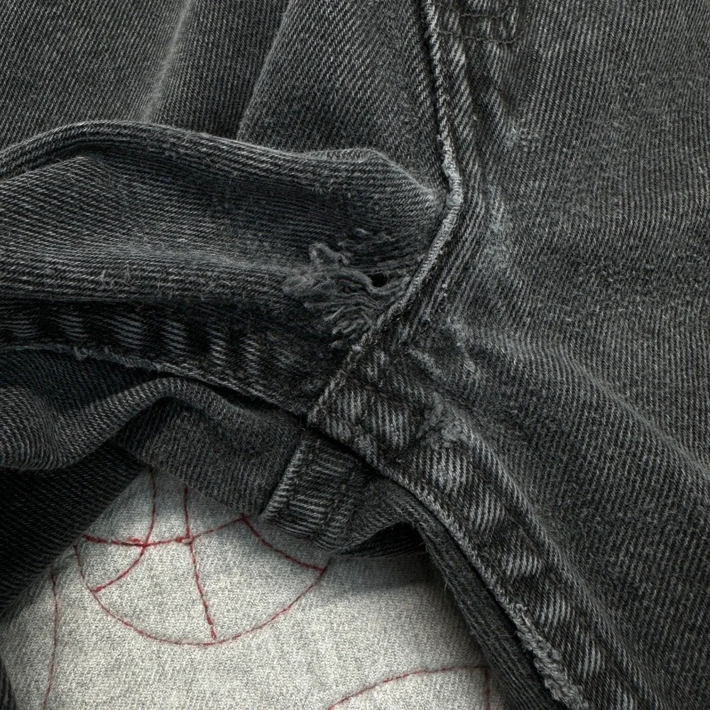 Levi's 505 Jeans Faded Black Regular Straight VTG 90s / Mens 38x32